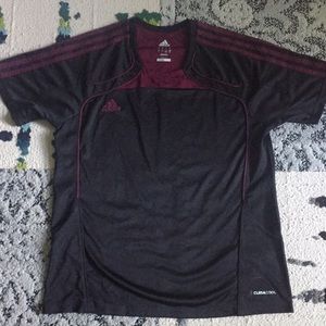 Boys Adidas L climacool soccer shirt